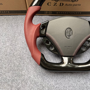 CZD auto parts For Maserati Quattroporte 2003-2012 carbon fiber steering wheel with airbag cover