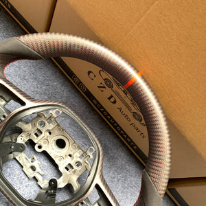 czd auto parts for honda 2022-2024 civic carbon fiber steering wheel matte carbon