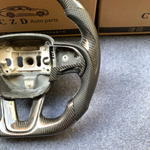 Load image into Gallery viewer, 2015-2023 SRT carbon fiber steering wheel from CZD with white stripe line