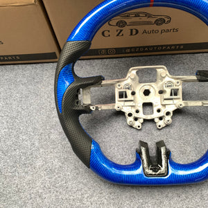 Ford SHELBY GT350R GENUINE 2018 2019 2020 2021 blue carbon fiber steering wheel from czd auto parts