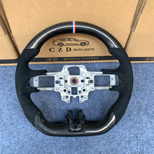 Load image into Gallery viewer, Ford SHELBY GT350 2015 2016 2017 carbon fiber steering wheel from czd auto parts with alcantara