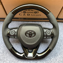 Load image into Gallery viewer, czd auto parts for Toyota RAV4 2019-2021 carbon fiber steering wheel black perforated leather
