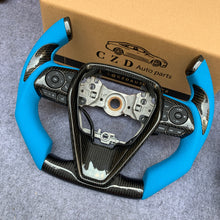 Load image into Gallery viewer, CZD For 8th 2018/2019/2020/2021 Toyota camry/SE/XSE/TRD carbon fiber steering wheel with F1 shape