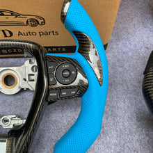 Load image into Gallery viewer, CZD For 8th 2018/2019/2020/2021 Toyota camry/SE/XSE/TRD carbon fiber steering wheel with blue stitching