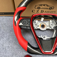 Load image into Gallery viewer, CZD For 8th Gen 2018/2019/2020/2021 Toyota Camry/SE/XSE/TRD carbon fiber steering wheel with perforated leather