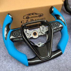 CZD For 8th 2018/2019/2020/2021 Toyota camry/SE/XSE/TRD carbon fiber steering wheel with F1 shape