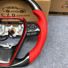 Load image into Gallery viewer, CZD For 8th 2018/2019/2020/2021 Toyota Camry SE/XSE/TRD carbon fiber steering wheel with red stitching