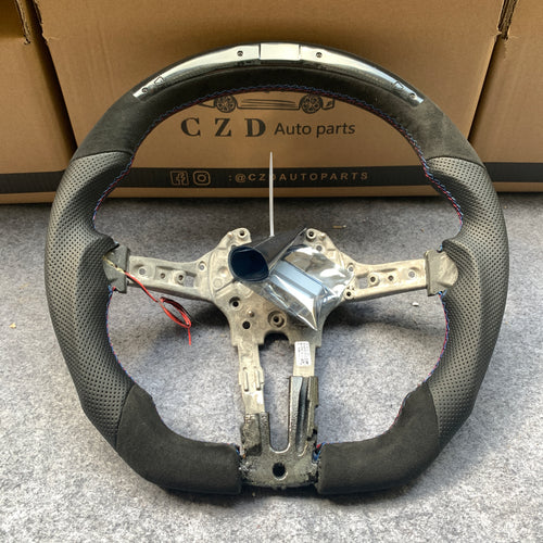 CZD Autoparts for BMW M1 M2 M3 M4 F80 F82 F83 carbon fiber steering wheel with LED