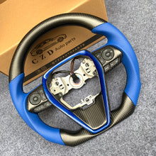 Load image into Gallery viewer, CZD For 8th Gen 2018/2019/2020/2021 Toyota Camry/SE/XSE/TRD carbon fiber steering wheel with blue perforated leather