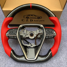 Load image into Gallery viewer, CZD For 8th 2018/2019/2020/2021 Toyota camry/SE/XSE/TRD carbon fiber steering wheel with stitching