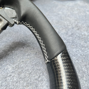 CZD Autoparts For BMW X5M X4 carbon fiber steering wheel gloss carbon fiber top&bottom