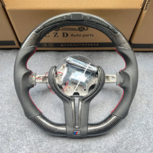 Load image into Gallery viewer, CZD Autoparts For BMW f series M1 M2 M3 M4 carbon fiber steering wheel with Japanese LED