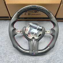 Load image into Gallery viewer, CZD Autoparts For BMW f series M1 M2 M3 M4 carbon fiber steering wheel with Japanese LED