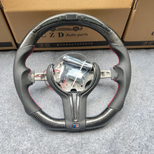 Load image into Gallery viewer, CZD Autoparts For BMW X5M X4 carbon fiber steering wheel inner trim in gloss carbon fiber
