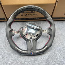 Load image into Gallery viewer, CZD Autoparts For BMW f series M1 M2 M3 M4 carbon fiber steering wheel with Japanese LED