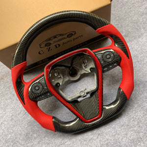 CZD For 8th 2018/2019/2020/2021 Toyota camry/SE/XSE/TRD carbon fiber steering wheel with stitching