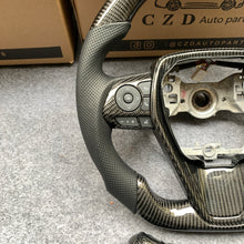 Load image into Gallery viewer, CZD For 8th Gen 2018/2019/2020/2021 Toyota Camry/SE/XSE/TRD carbon fiber steering wheel with round top,flat bottom