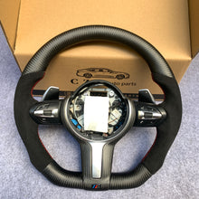 Load image into Gallery viewer, CZD Autoparts for BMW M1 M2 M3 M4 X5M X6M carbon fiber steering wheel black alcantara sides