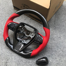 Load image into Gallery viewer, CZD Autoparts for Toyota 8th gen Camry se xse le xle 2018-2022 carbon fiber steering wheel with LED