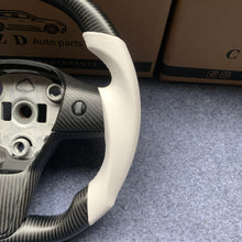 Load image into Gallery viewer, Tesla Model 3 2017/2018/2019/2020 carbon fiber steering wheel from CZD with matte trim