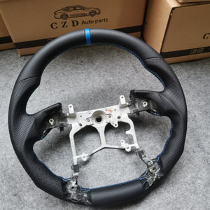 CZD Autoparts For Toyota Sequoia 2014-2020 smooth leather steering wheel with perforated leather sides