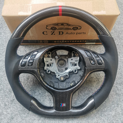 CZD Autoparts for BMW E46 M3 carbon fiber steering wheel