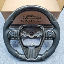 Load image into Gallery viewer, CZD For 8th 2018/2019/2020/2021 Toyota camry/SE/XSE/TRD carbon fiber steering wheel with stitching