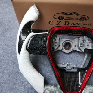 CZD For 8th 2018/2019/2020/2021 Toyota camry/SE/XSE/TRD carbon fiber steering wheel with F1 shape