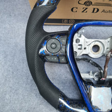 Load image into Gallery viewer, CZD For 8th Gen 2018/2019/2020/2021 Toyota Camry/SE/XSE/TRD carbon fiber steering wheel with forged carbon fiber with blue flakes