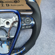 Load image into Gallery viewer, CZD For 8th Gen 2018/2019/2020/2021 Toyota Camry/SE/XSE/TRD carbon fiber steering wheel with forged carbon fiber with blue flakes