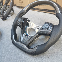 Load image into Gallery viewer, CZD For 2013/2014/2015/2016/2017 7th Toyota Gamry carbon fiber steering wheel with perforated leather sides