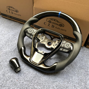 CZD Autoparts For Toyota Avalon 2019-2022 steering wheel piano black trim