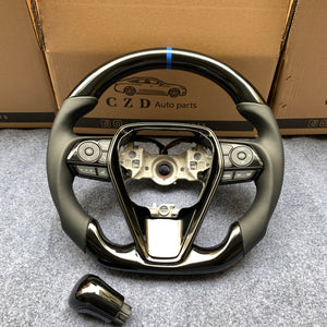 CZD Autoparts For Toyota Avalon 2019-2022 steering wheel piano black trim