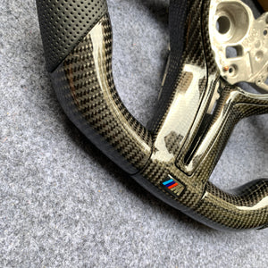 CZD Autoparts For BMW F83 M5 F10 M6 F06 F12 F13 carbon fiber steering wheel gloss carbon fiber trim