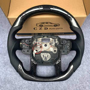 CZD auto parts For RANGE ROVER SPORT L494 2014-2019 carbon fiber steering wheel with LED