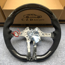 Load image into Gallery viewer, CZD Autoparts for BMW M5 F10 M6 F06 F12 F13 X5M F85 X6M F86 carbon fiber steering wheel round top and flat bottom