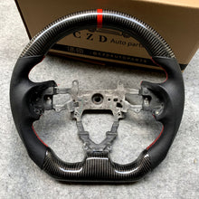 Load image into Gallery viewer, CZD Autoparts For Honda 9th gen Civic/SI 2012-2015 carbon fiber steering wheel gloss carbon fiber top&amp;bottom