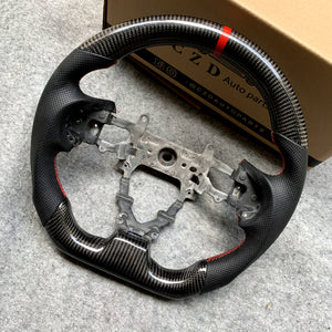 CZD Autoparts For Honda FK2 carbon fiber steering wheel gloss carbon fiber top&bottom