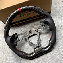 Load image into Gallery viewer, CZD Autoparts For Honda FK2 carbon fiber steering wheel gloss carbon fiber top&amp;bottom