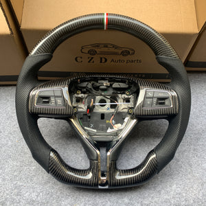 CZD auto parts For MASERATI GHIBLI M157 2014-2019 carbon fiber steering wheel with stripe