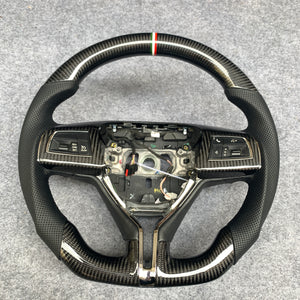 CZD Autoparts For Maserati Quattroporte GTS 2013-2019 carbon fiber steering wheel gloss finish