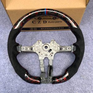 CZD Autoparts for BMW M1 M2 M3 M4 X5M X6M carbon fiber steering wheel round top and flat bottom