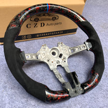 Load image into Gallery viewer, CZD Autoparts for BMW M1 M2 M3 M4 X5M X6M carbon fiber steering wheel M-color stripe line at top