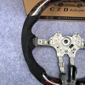 CZD Autoparts for BMW M1 M2 M3 M4 X5M X6M carbon fiber steering wheel round top and flat bottom