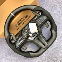 Load image into Gallery viewer, Infiniti Q50 2018-2019 carbon fiber steering wheel with paddless shifiers from czd auto parts