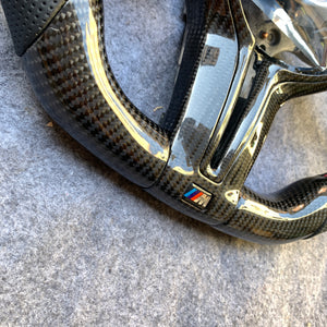 CZD Autoparts for BMW M1 M2 M3 M4 X5M X6M carbon fiber steering wheel gloss black carbon fiber trim