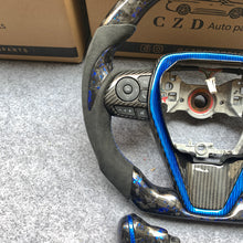 Load image into Gallery viewer, CZD For 8th Gen 2018/2019/2020/2021 Toyota Camry/SE/XSE/TRD carbon fiber steering wheel with forged carbon fiber with blue flakes