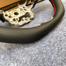 Load image into Gallery viewer, CZD For 2022/2023 Honda Civic carbon fiber steering wheel with perforated leather sides