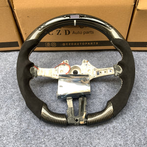 CZD Autoparts for BMW M5 F10 M6 F06 F12 F13 X5M F85 X6M F86 carbon fiber steering wheel with LED