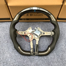 Load image into Gallery viewer, CZD Autoparts For BMW f series M1 M2 M3 M4 carbon fiber steering wheel with Japanese LED